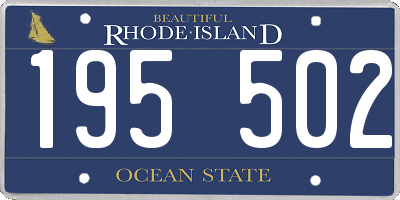 RI license plate 195502