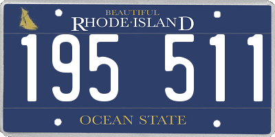 RI license plate 195511