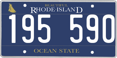 RI license plate 195590