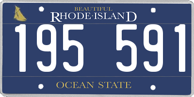 RI license plate 195591