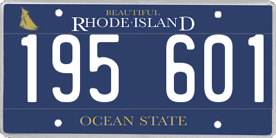 RI license plate 195601
