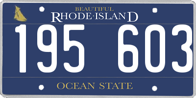 RI license plate 195603