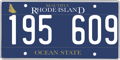 RI license plate 195609