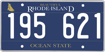 RI license plate 195621