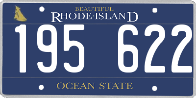 RI license plate 195622