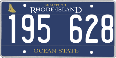 RI license plate 195628