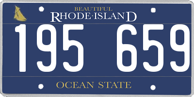 RI license plate 195659