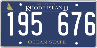 RI license plate 195676