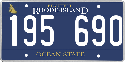 RI license plate 195690