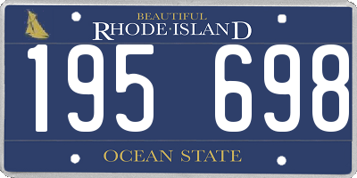 RI license plate 195698