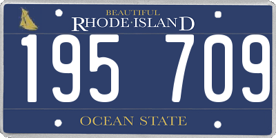 RI license plate 195709
