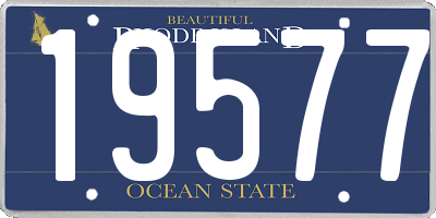 RI license plate 19577