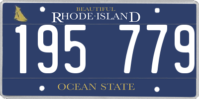 RI license plate 195779