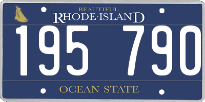 RI license plate 195790