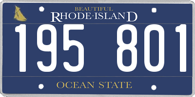 RI license plate 195801