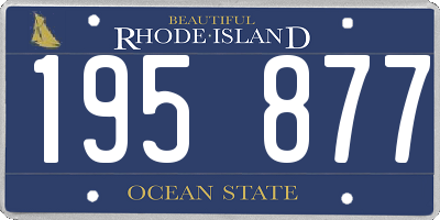 RI license plate 195877
