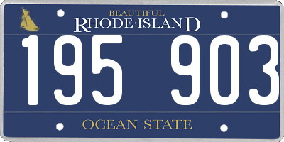 RI license plate 195903