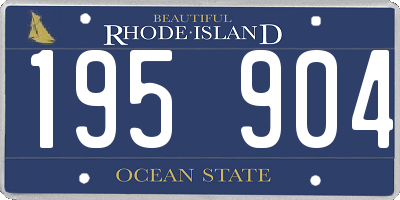 RI license plate 195904
