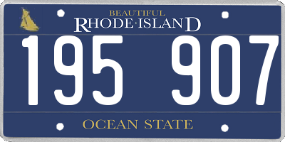 RI license plate 195907