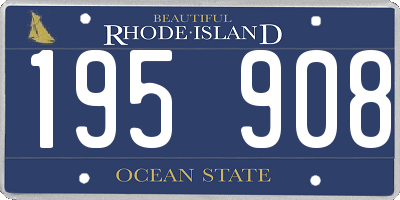RI license plate 195908
