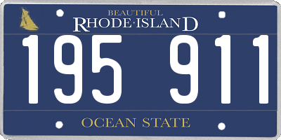RI license plate 195911