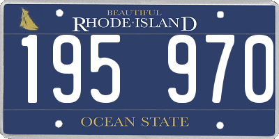 RI license plate 195970