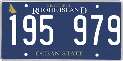 RI license plate 195979