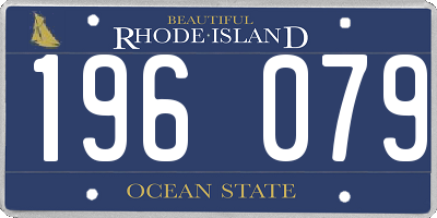RI license plate 196079