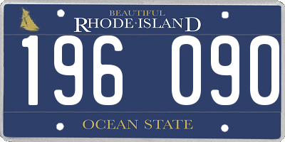 RI license plate 196090