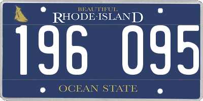RI license plate 196095