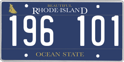 RI license plate 196101