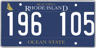 RI license plate 196105