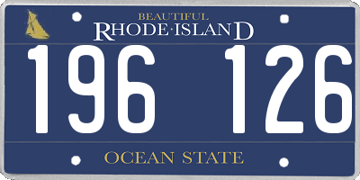RI license plate 196126
