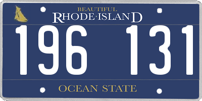 RI license plate 196131