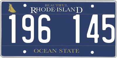RI license plate 196145