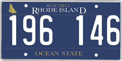 RI license plate 196146