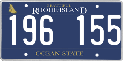 RI license plate 196155