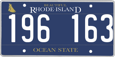 RI license plate 196163