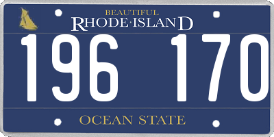 RI license plate 196170
