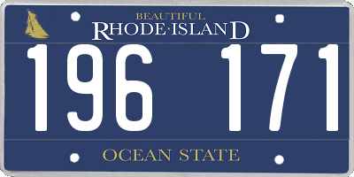 RI license plate 196171