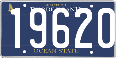 RI license plate 19620