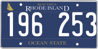 RI license plate 196253