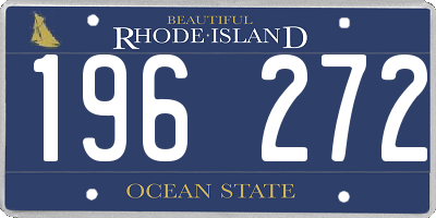 RI license plate 196272