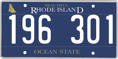 RI license plate 196301