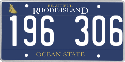 RI license plate 196306