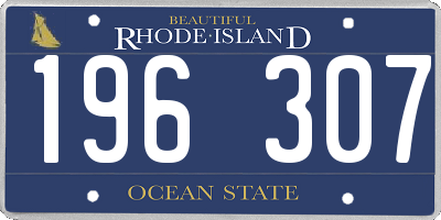 RI license plate 196307