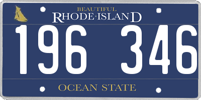RI license plate 196346
