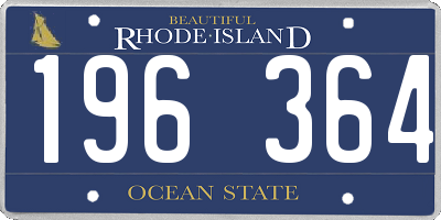 RI license plate 196364