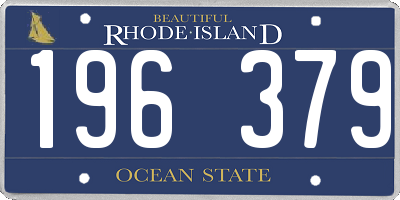 RI license plate 196379