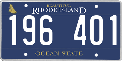 RI license plate 196401